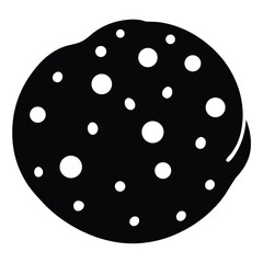 baker element isolated chocolate chips on white background