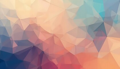 Obraz premium Abstract polygonal pattern in pastel colors for background design