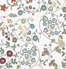 Artistic Expressions Hand Drawn Floral Scroll Patterns