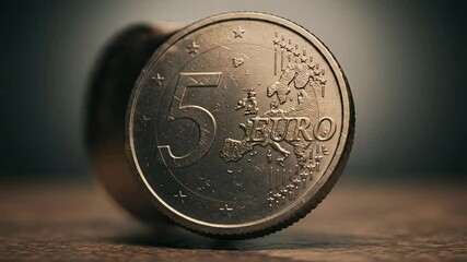 A coin with "5" and "EURO - Powered by Adobe