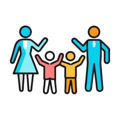 05 family day family icon, 05 family day family vector illustration-simple illustration of 05 family day family, perfect for 05 family day family logos and icons