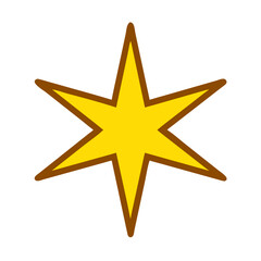 Obraz premium bethlehem star icon, bethlehem star vector illustration-simple illustration of bethlehem star, perfect for bethlehem star logos and icons