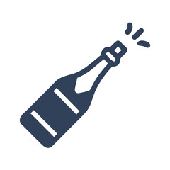bottle popping icon, bottle popping vector illustration-simple illustration of bottle popping, perfect for bottle popping logos and icons