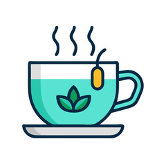 calming tea icon, calming tea vector illustration-simple illustration of calming tea, perfect for calming tea logos and icons