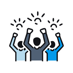 cheers hands icon, cheers hands vector illustration-simple illustration of cheers hands, perfect for cheers hands logos and icons