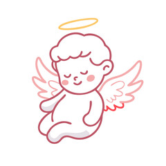 cherub icon, cherub vector illustration-simple illustration of cherub, perfect for cherub logos and icons