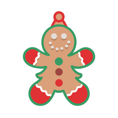 christmas cookie icon, christmas cookie vector illustration-simple illustration of christmas cookie, perfect for christmas cookie logos and icons