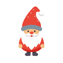 christmas gnome icon, christmas gnome vector illustration-simple illustration of christmas gnome, perfect for christmas gnome logos and icons