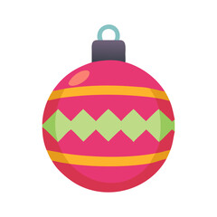 Obraz premium christmas ornament ball icon, christmas ornament ball vector illustration-simple illustration of christmas ornament ball, perfect for christmas ornament ball logos and icons
