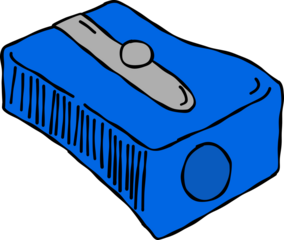 Sharpener. Cartoon-style drawing of a sharpener. 