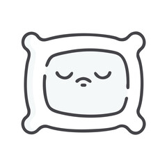 comforting pillow icon, comforting pillow vector illustration-simple illustration of comforting pillow, perfect for comforting pillow logos and icons