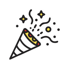 confetti in air icon, confetti in air vector illustration-simple illustration of confetti in air, perfect for confetti in air logos and icons