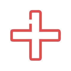 cross icon, cross vector illustration-simple illustration of cross, perfect for cross logos and icons