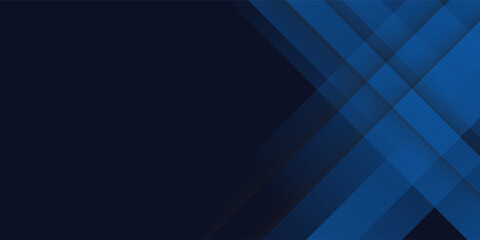 Obraz premium Blue black abstract background geometry shine and layer element vector for presentation design. Suit for business, corporate, institution, party, festive, seminar, and talks
