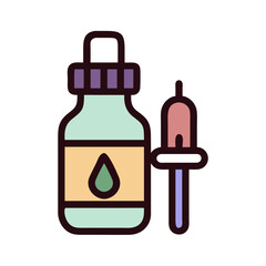 essential oils icon, essential oils vector illustration-simple illustration of essential oils, perfect for essential oils logos and icons