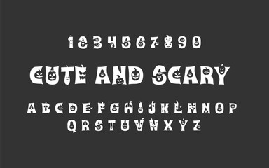 Halloween Pumpkin Font - Cute and Scary Alphabet
