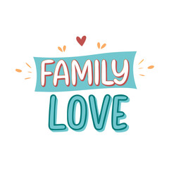 family love banner icon, family love banner vector illustration-simple illustration of family love banner, perfect for family love banner logos and icons