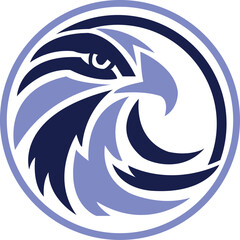 Eagle Head Logo in a Circle