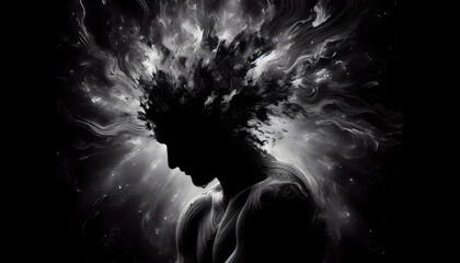 Shadow of Inner Conflict &ndash; Abstract Surreal Art of Depression and Fragmented Identity