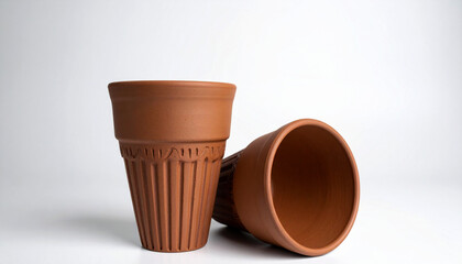 Traditional kulhad cup for chai and tea in India – Rustic Earthenware Close-Up Photography"