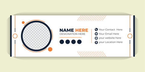 Email Signature Design, Professional and Customizable HTML Templates with Photo, Contact Info and Social Media Icons for Gmail, Outlook and Branding
