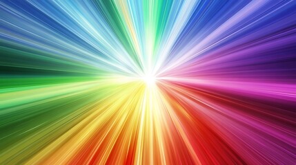 Obraz premium Color spectrum grid pulsing with energy lines