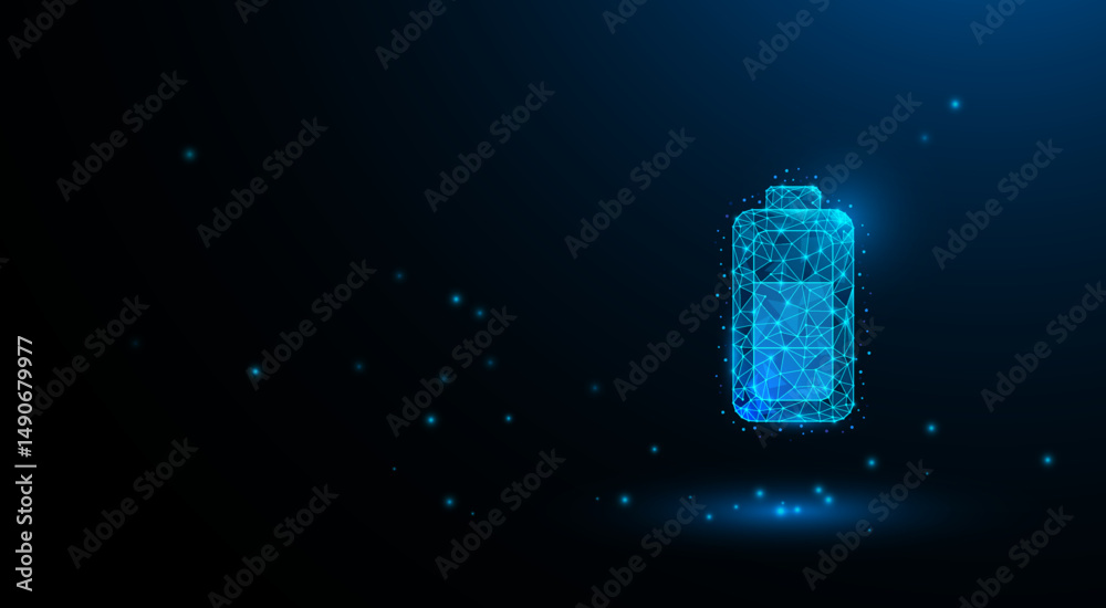 Wall mural battery technology style. ชื่อ technology graphic design background. vector illustration. vector abs