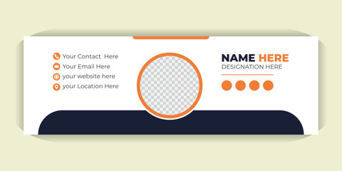 Customizable Email Signature Design, HTML Templates with Photo, Contact Info and Social Media Icons for Gmail, Outlook and Professional Branding
