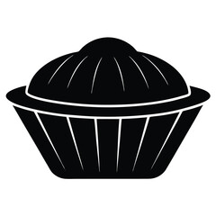 baker element isolated cupcake tray on white background