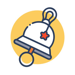 jingle bell icon, jingle bell vector illustration-simple illustration of jingle bell, perfect for jingle bell logos and icons