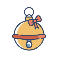 jingle bell icon, jingle bell vector illustration-simple illustration of jingle bell, perfect for jingle bell logos and icons