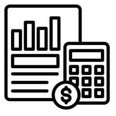 Cost Estimation  Icon Element For Design	
