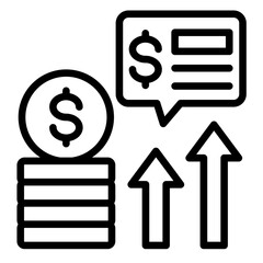 Cost-Benefit Analysis  Icon Element For Design	