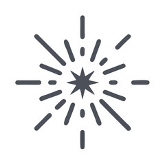 light burst icon, light burst vector illustration-simple illustration of light burst, perfect for light burst logos and icons