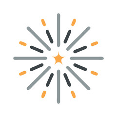 light burst icon, light burst vector illustration-simple illustration of light burst, perfect for light burst logos and icons