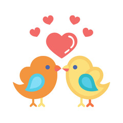 lovebirds icon, lovebirds vector illustration-simple illustration of lovebirds, perfect for lovebirds logos and icons