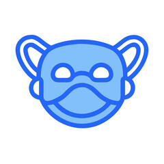 mask icon, mask vector illustration-simple illustration of mask, perfect for mask logos and icons