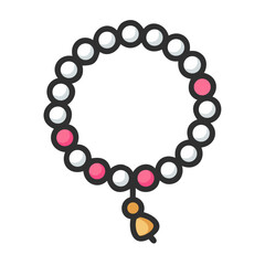 meditation beads icon, meditation beads vector illustration-simple illustration of meditation beads, perfect for meditation beads logos and icons