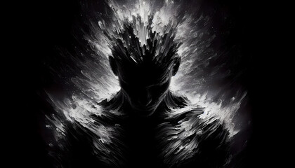 Shadow of Inner Conflict &ndash; Abstract Surreal Art of Depression and Fragmented Identity