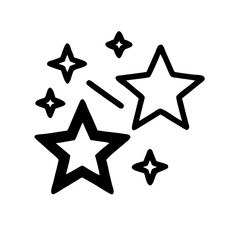 Obraz premium new year s stars icon, new year s stars vector illustration-simple illustration of new year s stars, perfect for new year s stars logos and icons