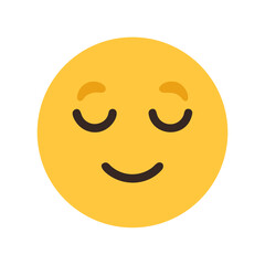 peaceful face emoji icon, peaceful face emoji vector illustration-simple illustration of peaceful face emoji, perfect for peaceful face emoji logos and icons