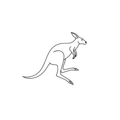 Fototapeta premium kangaroo vector illustration