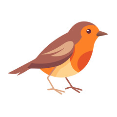 robin bird icon, robin bird vector illustration-simple illustration of robin bird, perfect for robin bird logos and icons