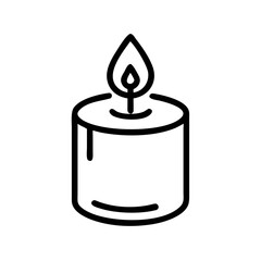 scented candle icon, scented candle vector illustration-simple illustration of scented candle, perfect for scented candle logos and icons