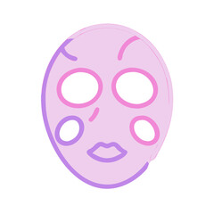 Fototapeta premium spa face mask icon, spa face mask vector illustration-simple illustration of spa face mask, perfect for spa face mask logos and icons