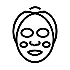 spa face mask icon, spa face mask vector illustration-simple illustration of spa face mask, perfect for spa face mask logos and icons