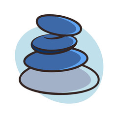 spa stones icon, spa stones vector illustration-simple illustration of spa stones, perfect for spa stones logos and icons