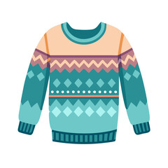 warm winter sweater icon, warm winter sweater vector illustration-simple illustration of warm winter sweater, perfect for warm winter sweater logos and icons