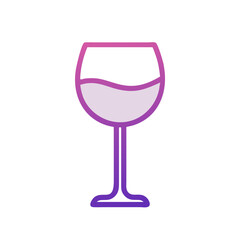wine glass icon, wine glass vector illustration-simple illustration of wine glass, perfect for wine glass logos and icons