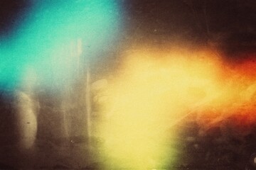 Abstract distressed scratches film grain texture with heavy noise, light leaks photo overlay effect background, grunge dirty photo overlay lights leaks film grain, warm colors